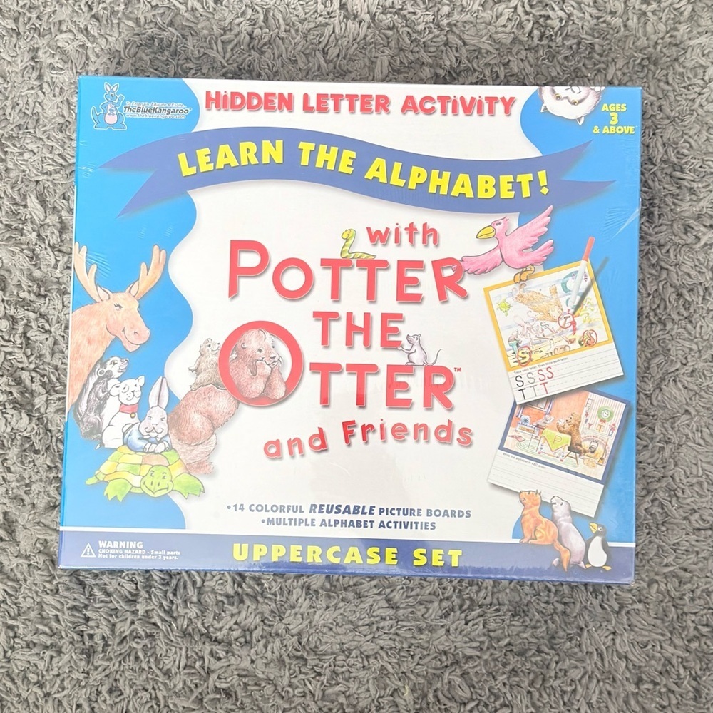 Potter The Otter & Friends Alphabet Hidden Letter Activity Set 1999 NEW Sealed